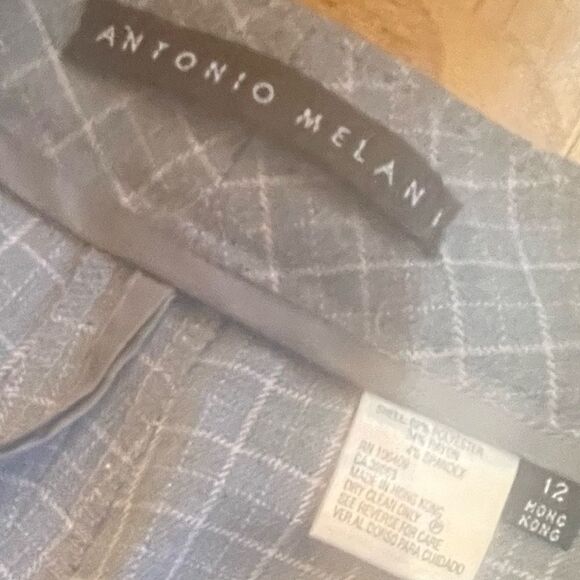 Antonio Melani Soft Grey Checked Slacks! - Picture 12 of 12